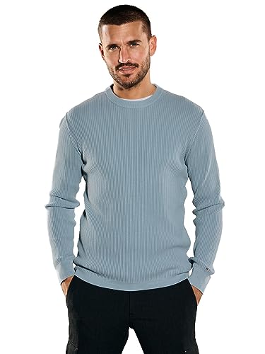 emilio adani Herren Herren Pullover Regular, 35412, 35412, Hellblau in Größe L von emilio adani