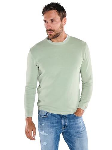 emilio adani Herren Herren Pullover Regular, 36272, 36272, Hellgrün in Größe L von emilio adani