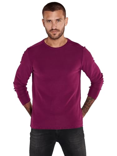 emilio adani Herren Herren Pullover Uni, 36074, 36074, Magenta in Größe 3XL von emilio adani