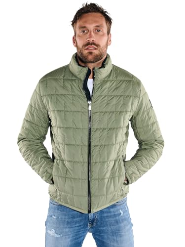 emilio adani Herren Herren Steppjacke regular, 36248, 36248, Khaki in Größe 56 von emilio adani