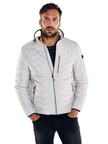 emilio adani Herren Herren Steppjacke slim fit, 36209, 36209, Naturweiss in Größe 48 von emilio adani