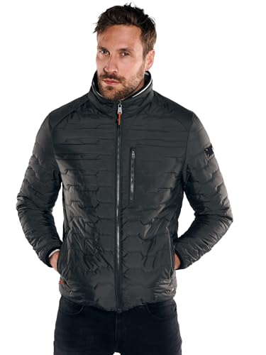 emilio adani Herren Herren Steppjacke slim fit, 36210, 36210, Dunkelgrau in Größe 50 von emilio adani