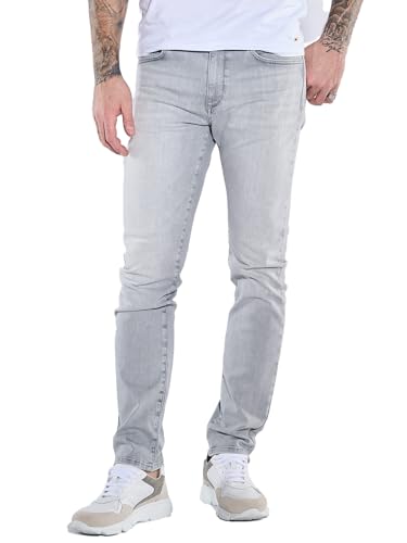 emilio adani Herren Herren Super-Stretch-Jeans Slim fit, Mausgrau, 38636, Mausgrau in Größe 36/32 von emilio adani