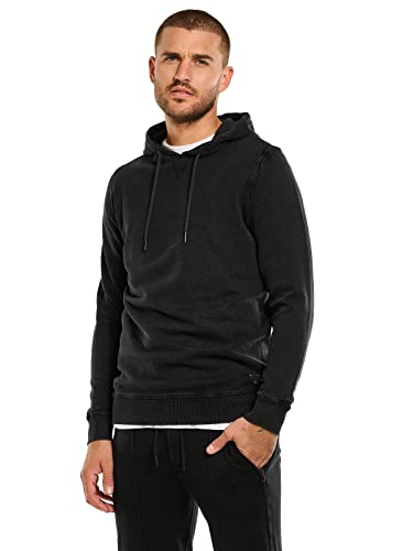 emilio adani Herren Herren Sweatshirt mit Kapuze, 34108, 34108, Schwarz in Größe L von emilio adani