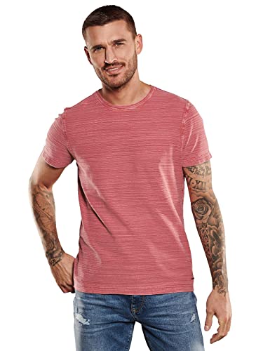 emilio adani Herren Herren T-Shirt Slim fit, 35100, 35100, Pink in Größe M von emilio adani