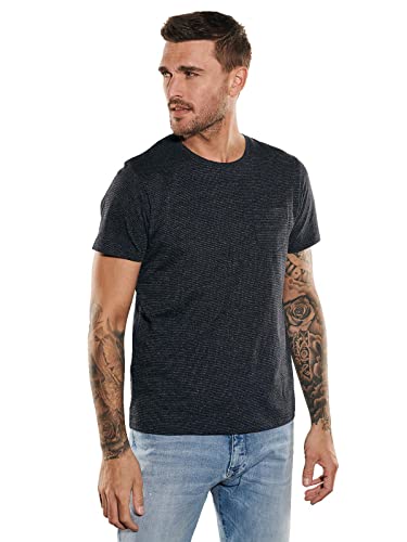 emilio adani Herren Herren T-Shirt Slim fit, 35105, 35105, Saphirblau in Größe S von emilio adani