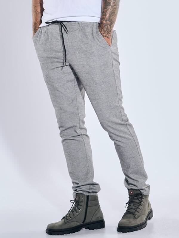 emilio adani Herren Hose Grau regular uni von emilio adani