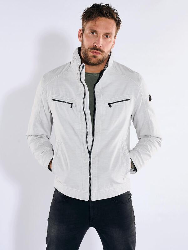 emilio adani Herren Jacke Weiß regular uni von emilio adani