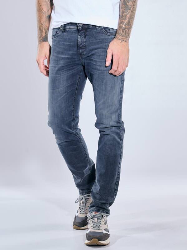 emilio adani Herren Jeans Blau slim fit uni von emilio adani