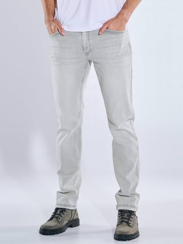 emilio adani Herren Super-Stretch-Jeans slim fit Grau uni von emilio adani