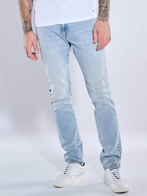 emilio adani Herren Super-Stretch-Jeans slim fit Blau uni von emilio adani
