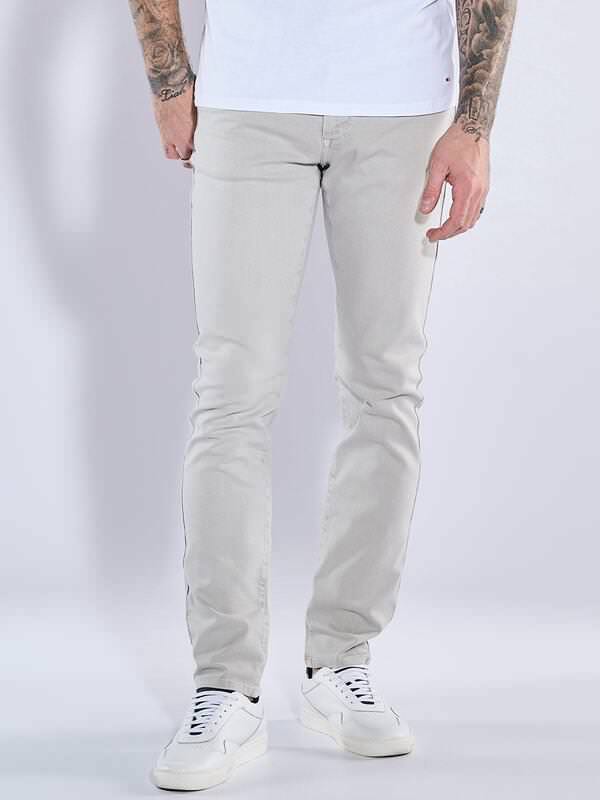 emilio adani Herren Super-Stretch-Jeans slim fit Grau uni von emilio adani