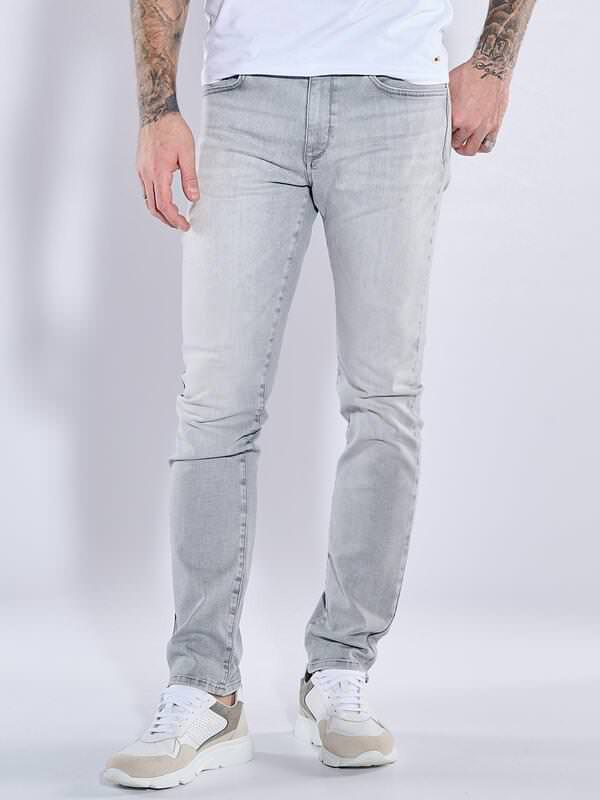 emilio adani Herren Super-Stretch-Jeans slim fit Grau uni von emilio adani