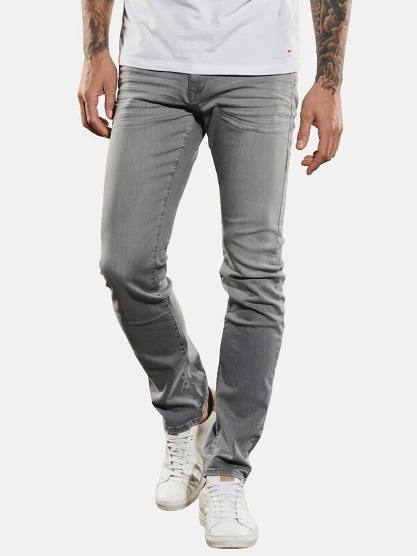 emilio adani Herren Jeans regular grau uni von emilio adani