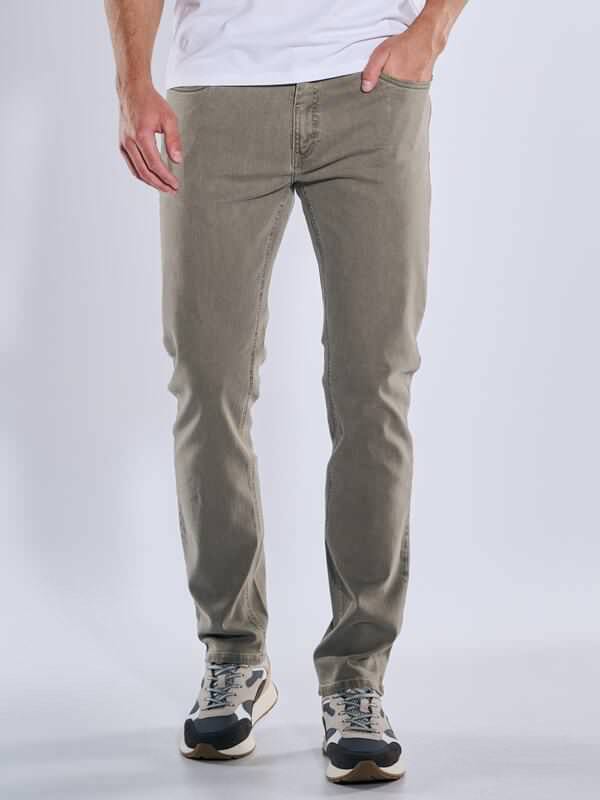 emilio adani Herren Jeans slim fit Braun uni von emilio adani