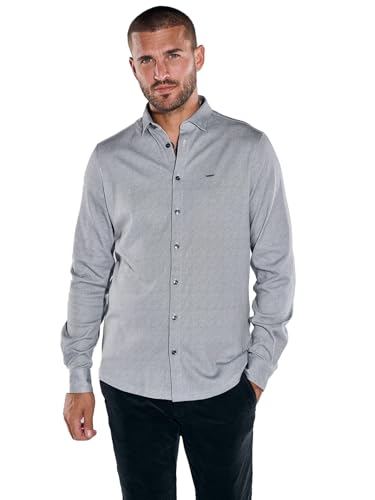 emilio adani Herren Langarm-Hemd Slim fit, 37668, Silbergrau in Größe XL von emilio adani