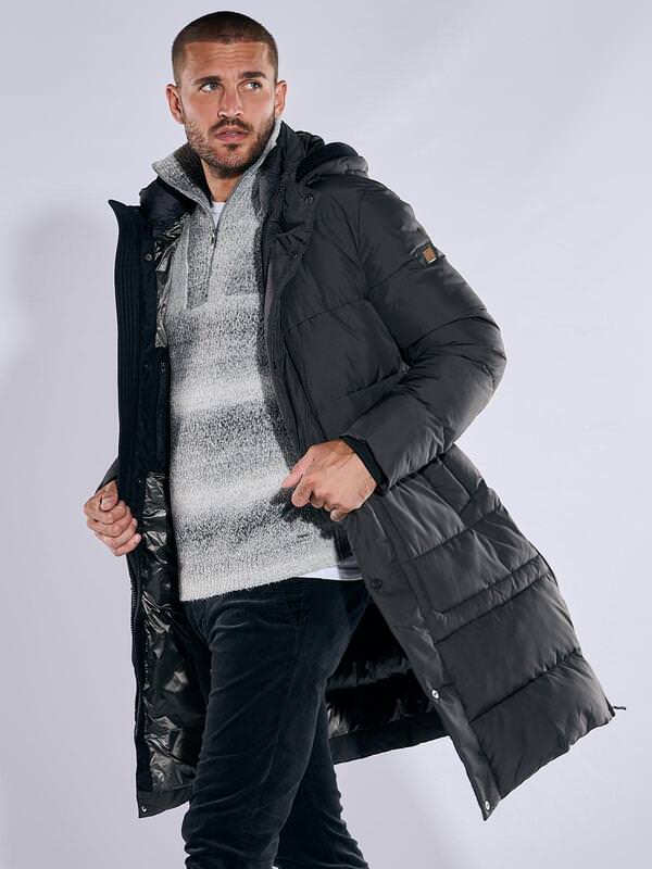 emilio adani Herren Mantel regular Grau uni von emilio adani