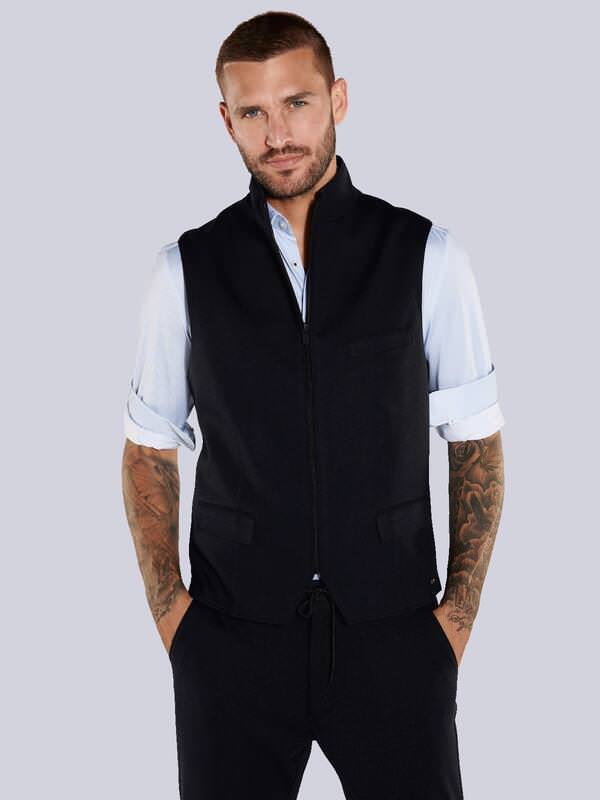 emilio adani Herren Sakkoweste Blau slim fit uni emilio adani Herren Sakkoweste Blau slim fit uni von emilio adani