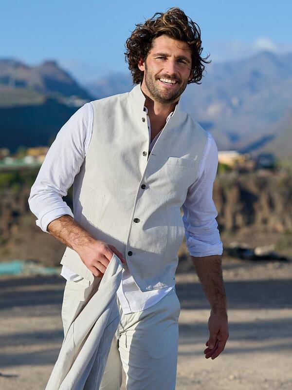 emilio adani Herren Sakko-Weste slim fit weiß uni emilio adani Herren Sakko-Weste slim fit weiß uni von emilio adani