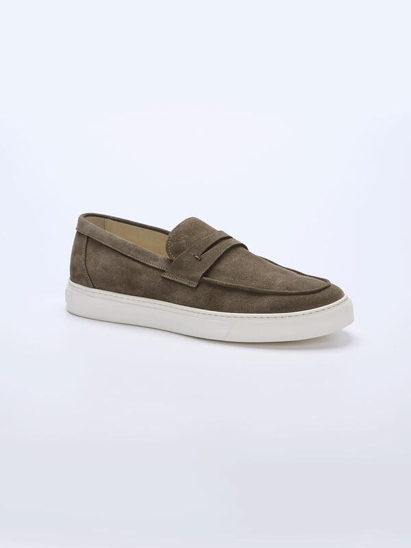 emilio adani Herren Sneaker aus Leder grün regular uni emilio adani Herren Sneaker aus Leder grün regular uni von emilio adani