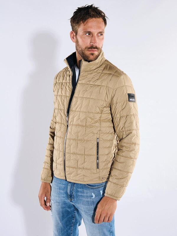 emilio adani Herren Steppjacke regular gelb uni von emilio adani