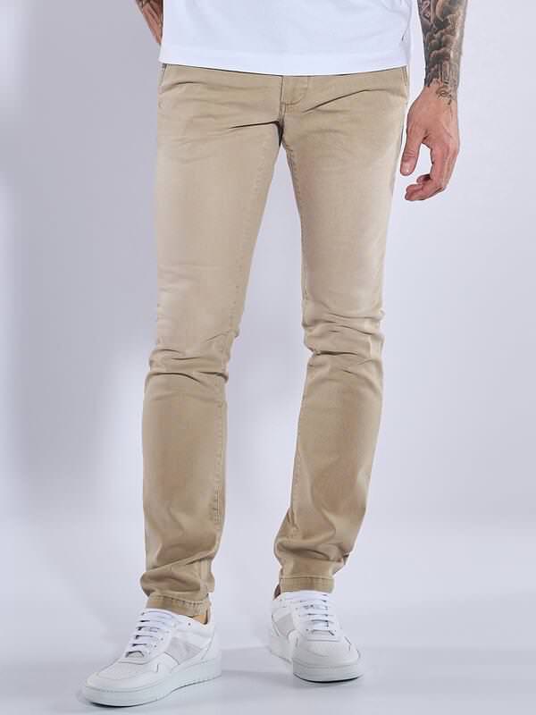 emilio adani Herren Super-Stretch-Jeans slim fit Beige uni von emilio adani