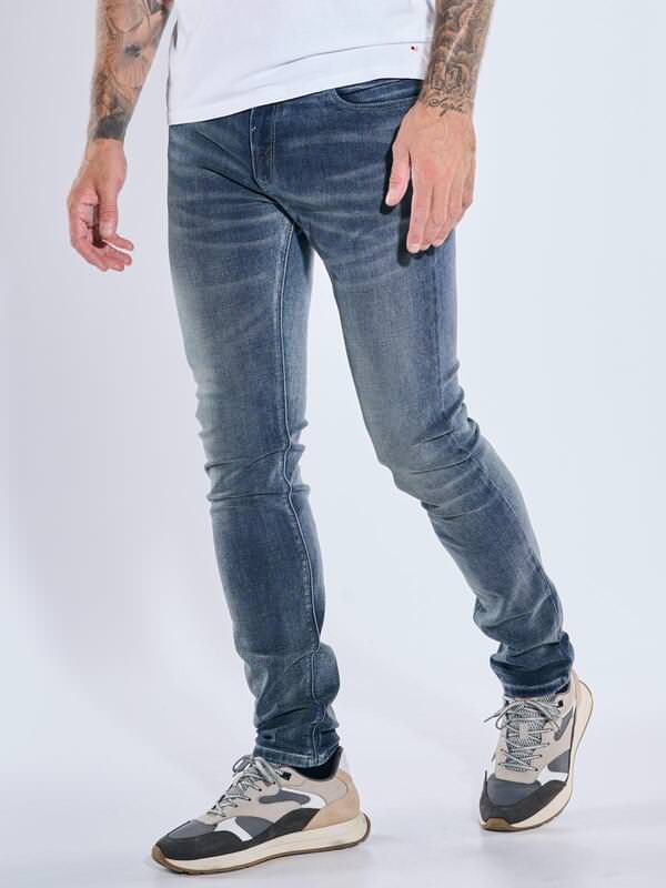 emilio adani Herren Super-Stretch-Jeans slim fit Blau uni von emilio adani