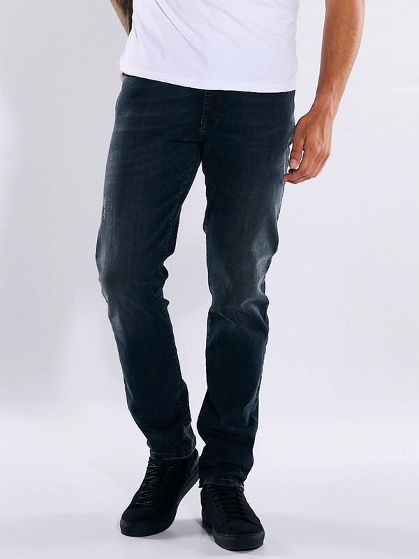 emilio adani Herren Super-Stretch-Jeans slim fit blau uni von emilio adani
