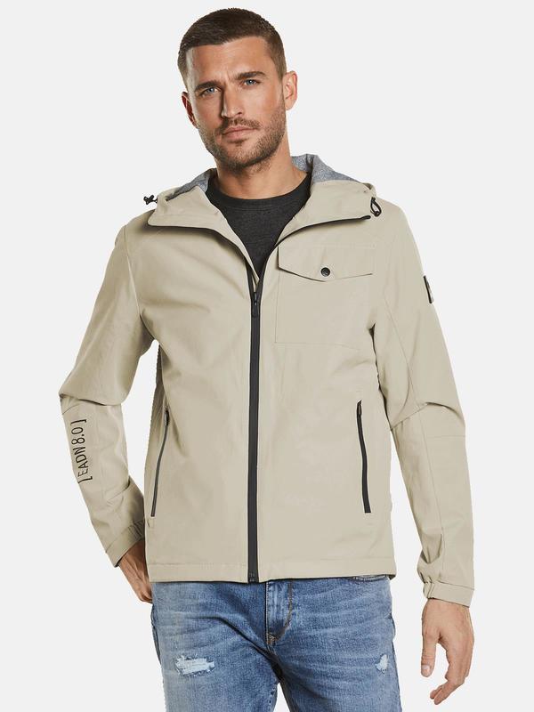 emilio adani Herren Übergangsjacke mit Kapuze beige regular uni von emilio adani