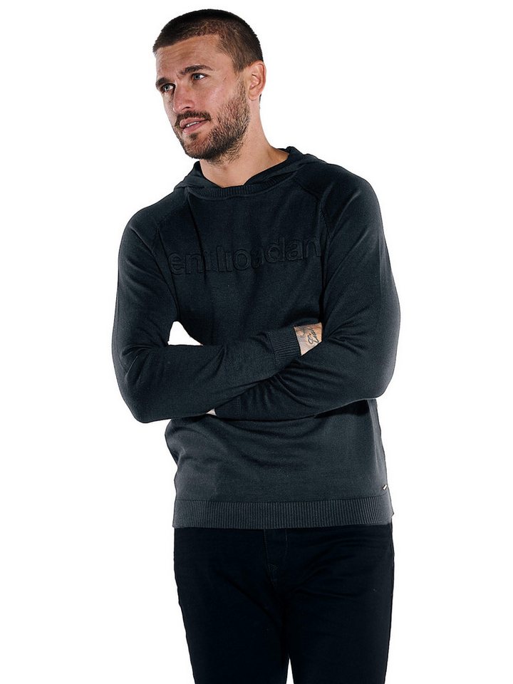 emilio adani Kapuzenpullover emilio adani Herren Pullover mit Kapuze, Schwarz von emilio adani