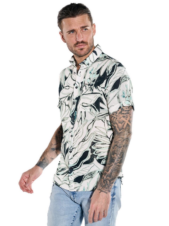 emilio adani Kurzarmhemd emilio adani Herren Hemd kurzarm, Hellgruen von emilio adani