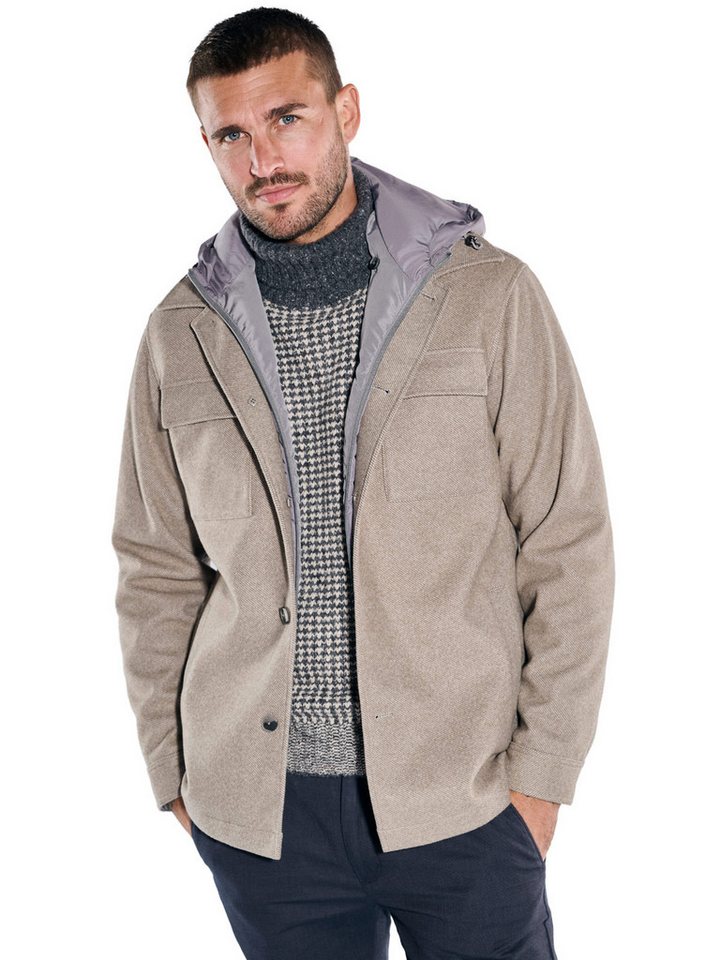emilio adani Kurzjacke emilio adani Herren Jacke mit heraustrennbarem Inlet, Beige von emilio adani