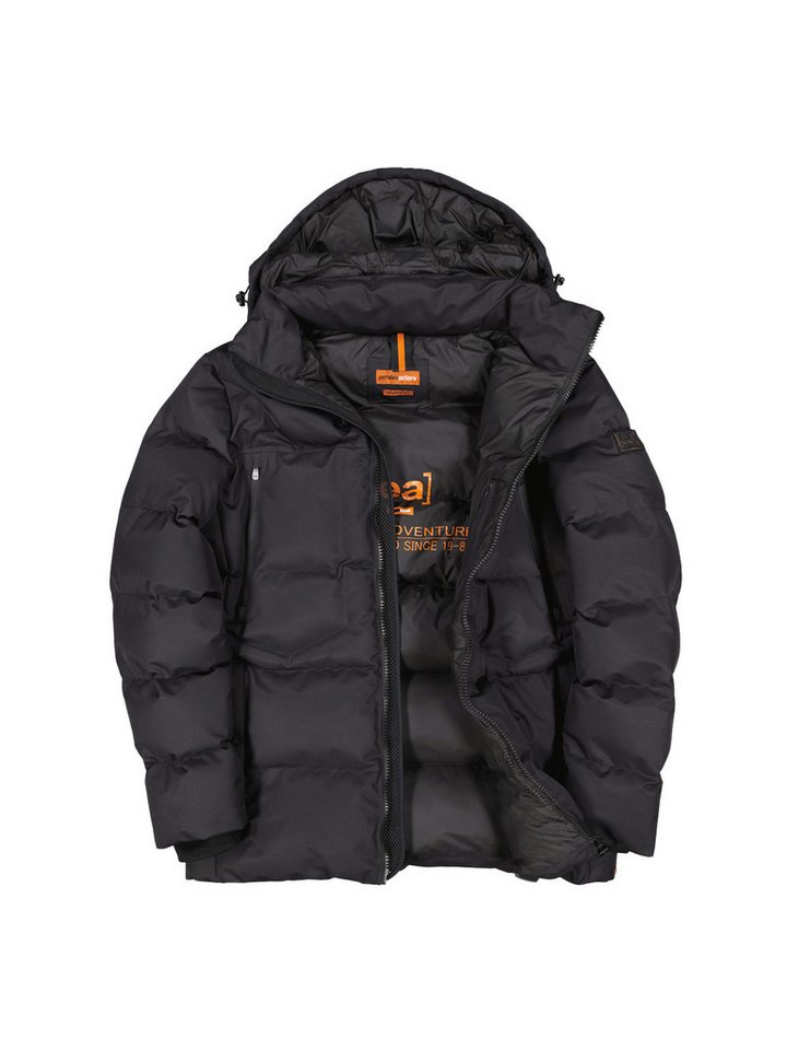 emilio adani Kurzjacke emilio adani Herren Steppjacke mit abnehmbarer Kapuze, Schwarz von emilio adani