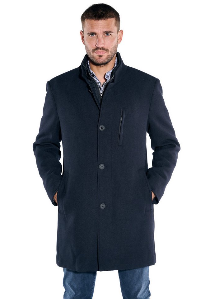 emilio adani Kurzmantel emilio adani Herren Mantel mit heraustrennbarem Inlet, Saphirblau von emilio adani