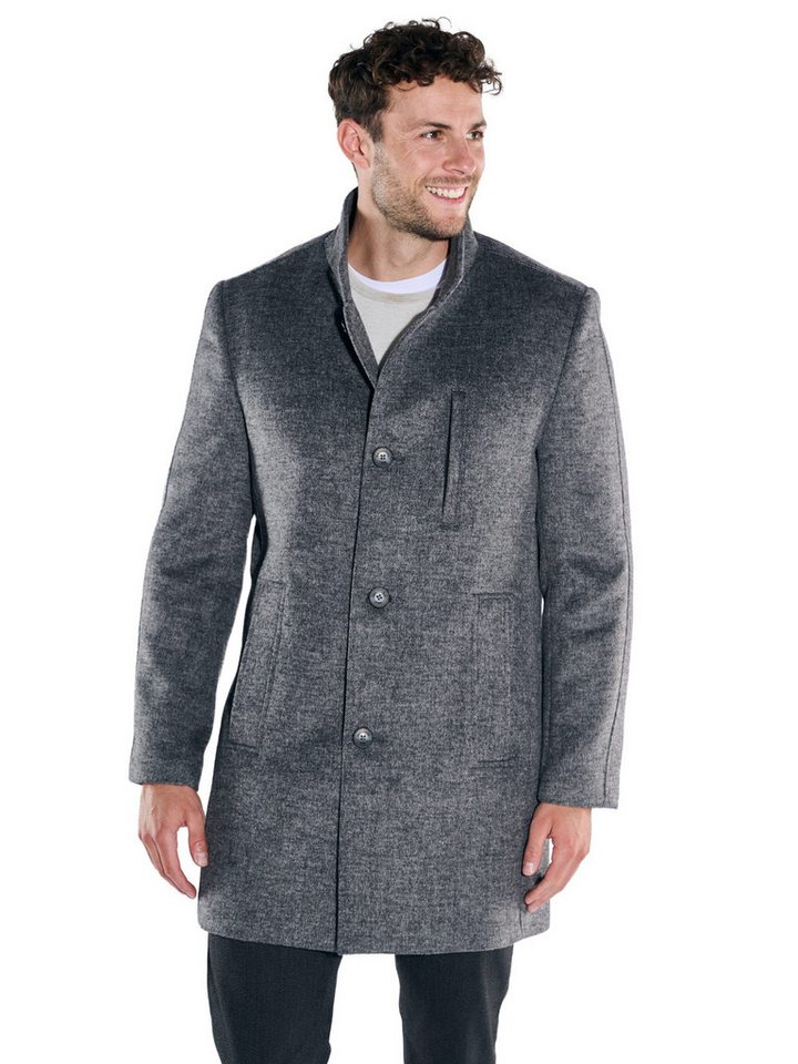 emilio adani Kurzmantel emilio adani Herren Mantel mit heraustrennbarem Inlet, Dunkelgrau von emilio adani