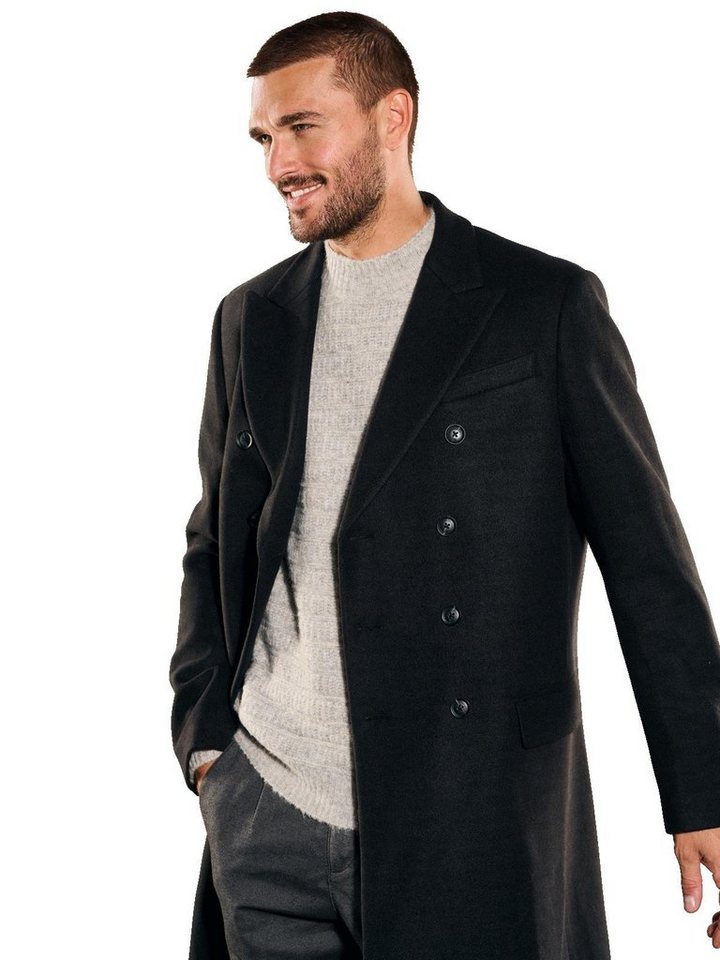 emilio adani Kurzmantel emilio adani Herren Mantel slim fit, Schwarz von emilio adani