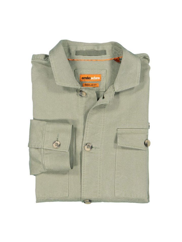 emilio adani Langarmhemd Overshirt uni von emilio adani