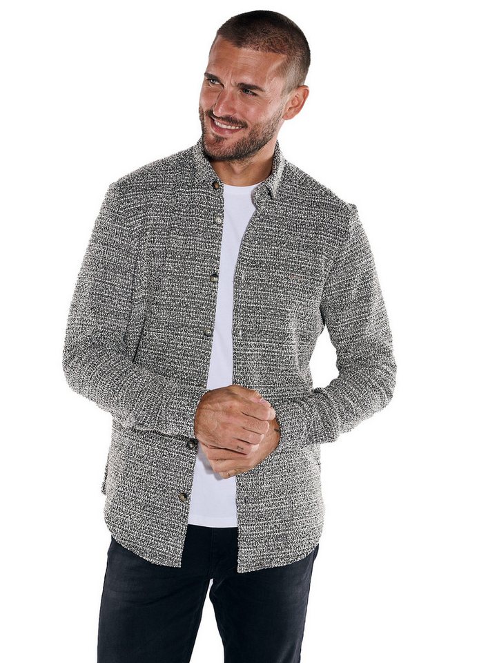 emilio adani Langarmhemd emilio adani Herren Overshirt in Bouclé Warenqualität, Schwarzbraun emilio adani Langarmhemd emilio adani Herren Overshirt in Bouclé Warenqualität, Schwarzbraun von emilio adani