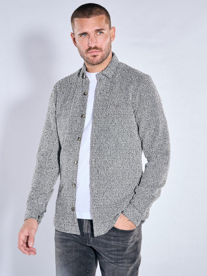 emilio adani Langarmhemd emilio adani Herren Hemd langarm, Grau von emilio adani