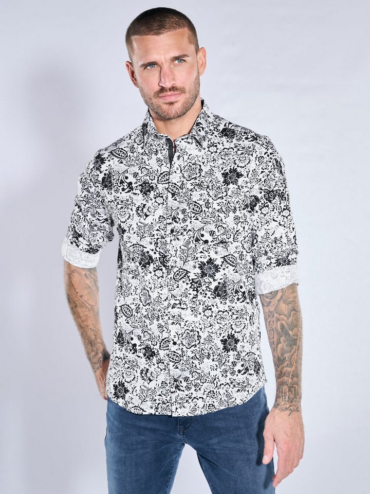 emilio adani Langarmhemd emilio adani Herren Hemd langarm, Saphirblau von emilio adani