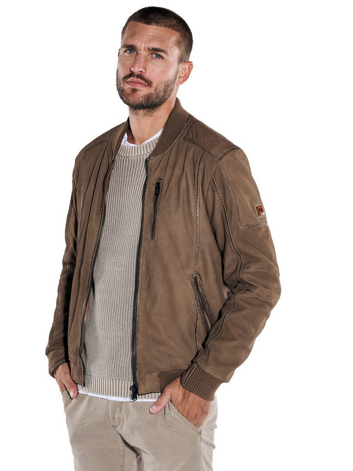 emilio adani Lederjacke emilio adani Herren Lederjacke regular, Dunkelbraun von emilio adani