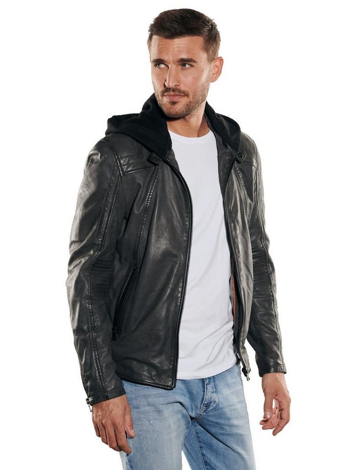 emilio adani Lederjacke Lederjacke slim fit von emilio adani