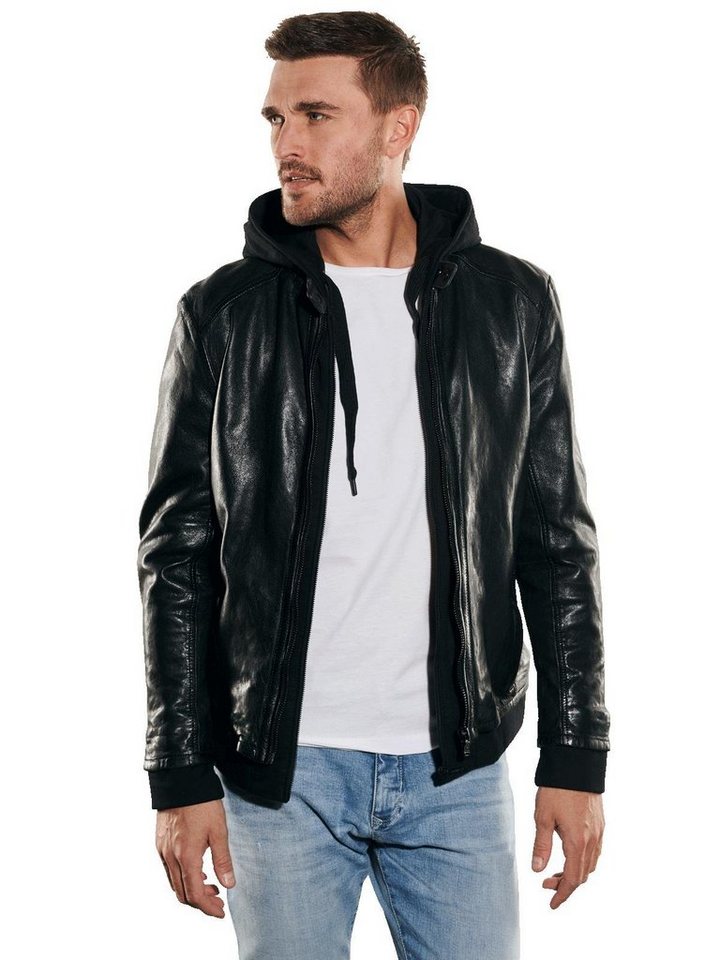 emilio adani Lederjacke Lederjacke slim fit von emilio adani