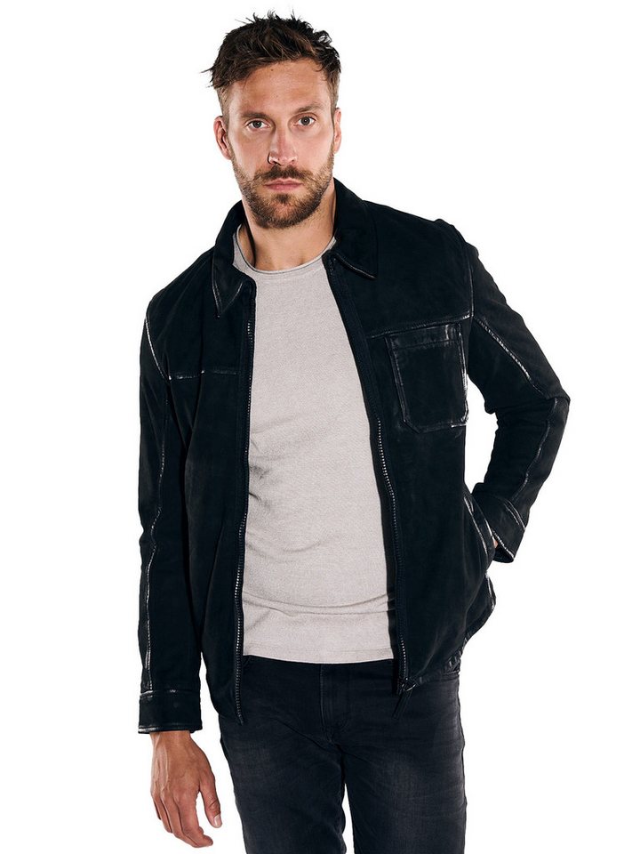 emilio adani Lederjacke Lederjacke slim fit von emilio adani