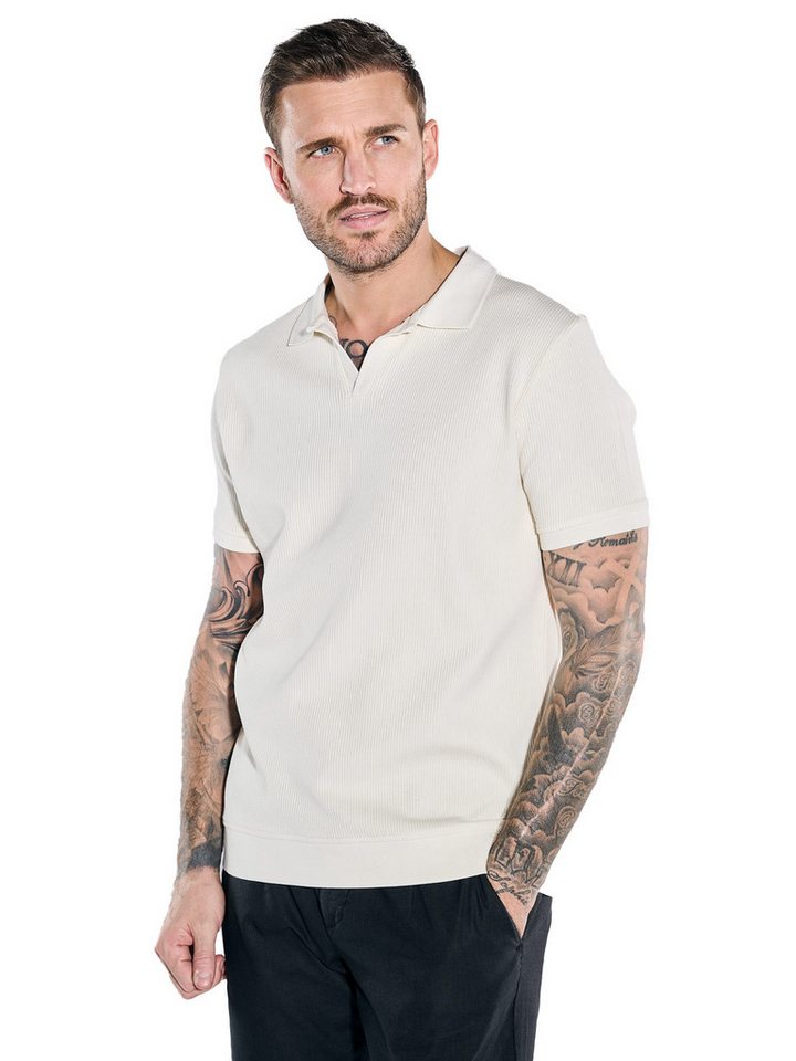 emilio adani Poloshirt emilio adani Herren Polo-Shirt uni, Braunbeige von emilio adani