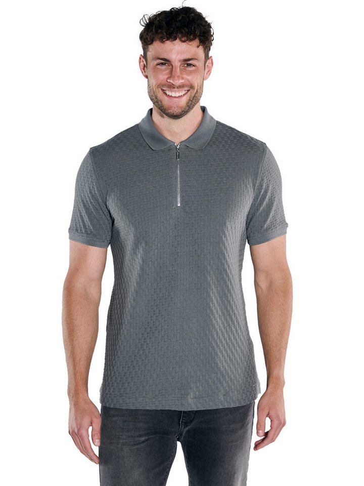 emilio adani Poloshirt emilio adani Herren Polo-Shirt uni, Petrolblau von emilio adani