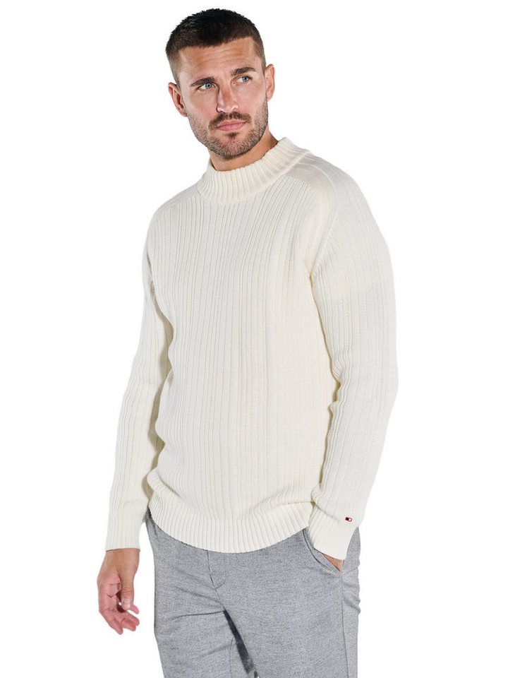 emilio adani Rollkragenpullover emilio adani Herren Pullover mit Stehkragen, Naturweiss von emilio adani