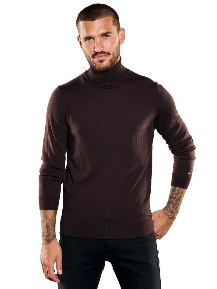 emilio adani Rollkragenpullover emilio adani Herren Pullover mit Rollkragen, Bordeaux von emilio adani