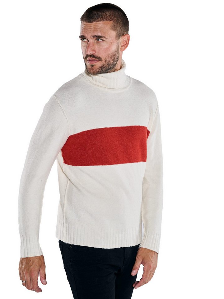 emilio adani Rollkragenpullover emilio adani Herren Pullover mit Rollkragen, Naturweiss von emilio adani