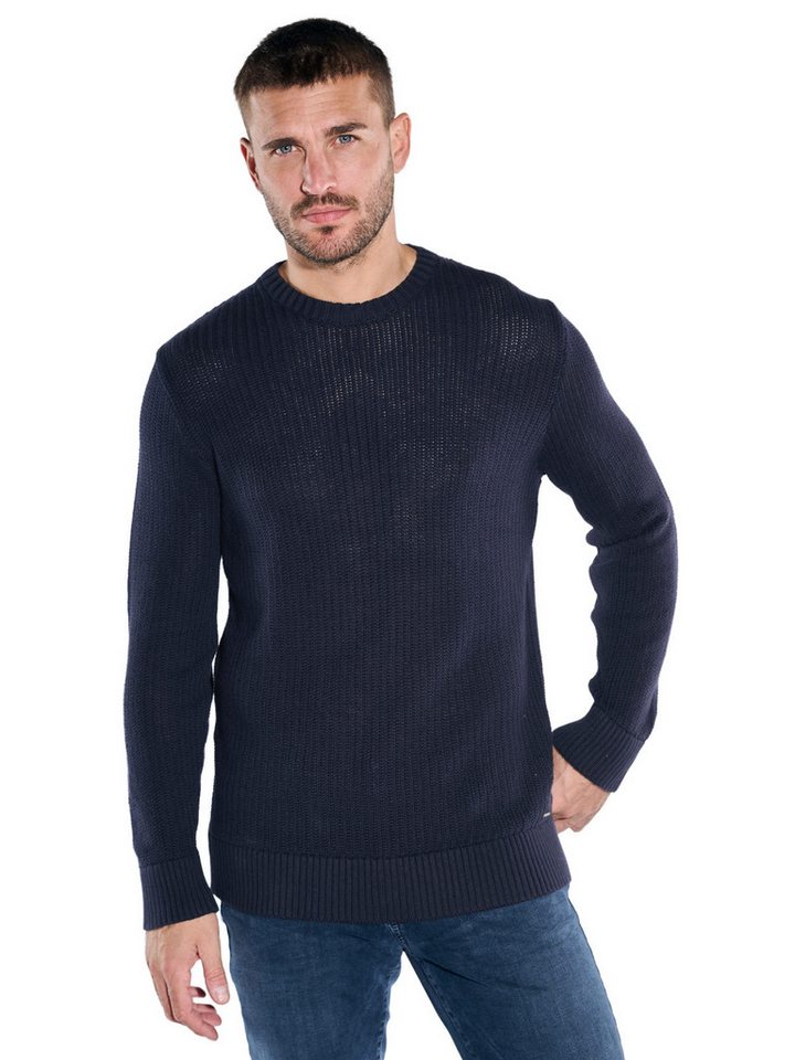 emilio adani Rundhalspullover Pullover strukturiert von emilio adani